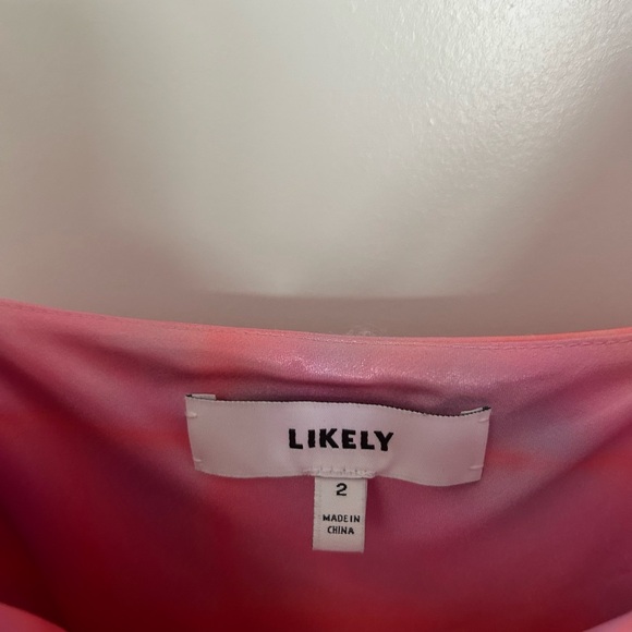 Revolve Likely Vittoria Violet Pink Slip Silk Midi Dress Size 2 - Picture 3 of 4